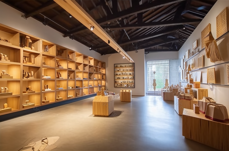 竹编手工艺品展示区传统美术工艺,高清,摄影图,摄影图片,图片大全,摄影图免费下载